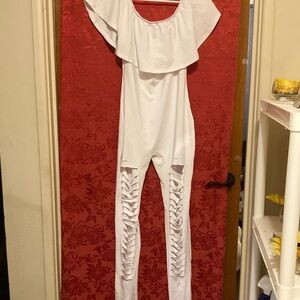 White One Piece Jumper Outfit